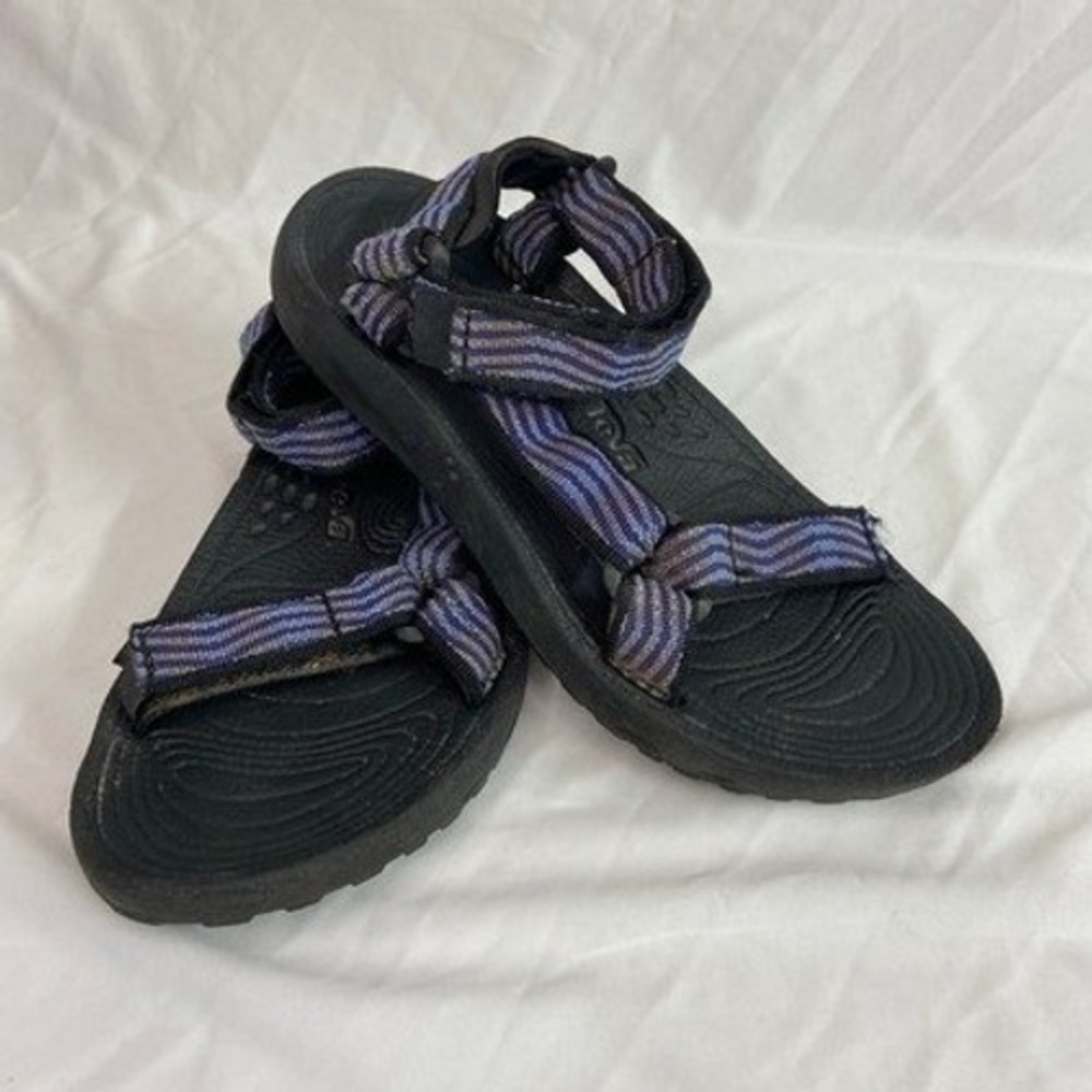 TEVA women's hurricane purple strap hiking open toe sandals outdoor hook loop